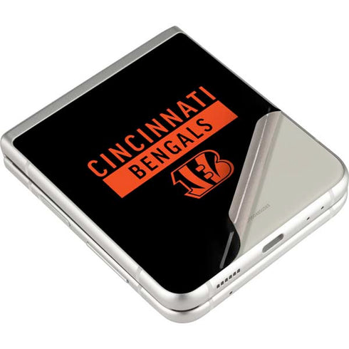 NFL Cincinnati Bengals Black Performance Series Galaxy Z Flip3 5G Skin