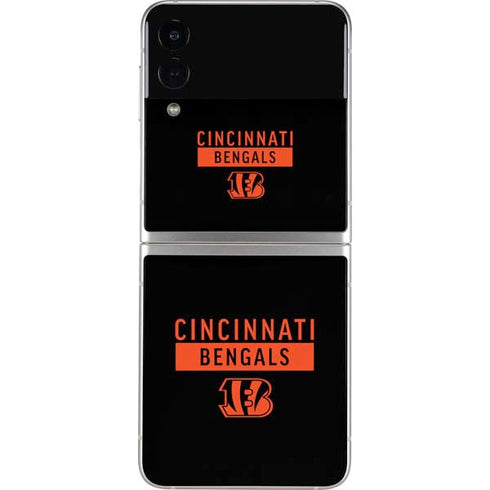 NFL Cincinnati Bengals Black Performance Series Galaxy Z Flip4 5G Skin