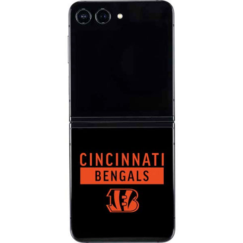 NFL Cincinnati Bengals Black Performance Series Galaxy Z Flip5 5G Skin