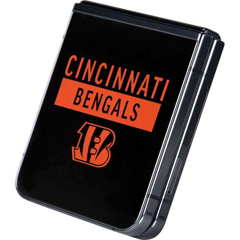 NFL Cincinnati Bengals Black Performance Series Galaxy Z Flip5 5G Skin