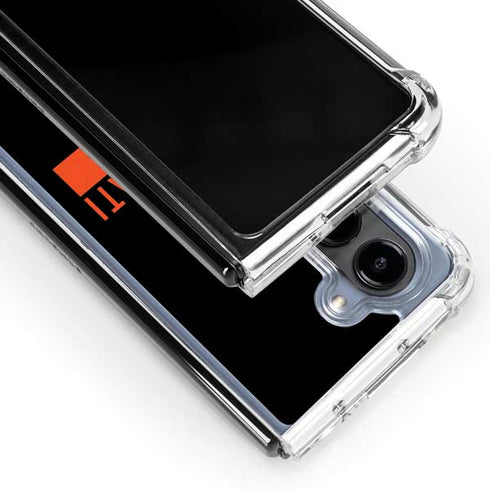 NFL Cincinnati Bengals Black Performance Series Galaxy Z Fold5 5G Clear Case