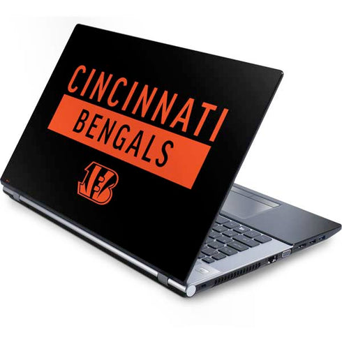 NFL Cincinnati Bengals Black Performance Series Generic Laptop Skin