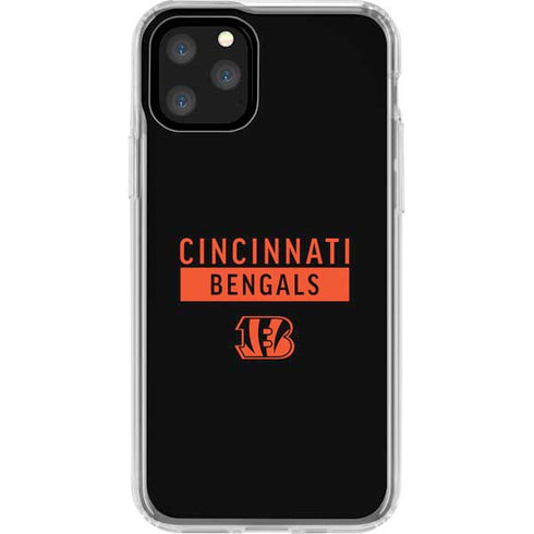 NFL Cincinnati Bengals Black Performance Series iPhone 11 Pro Clear Case