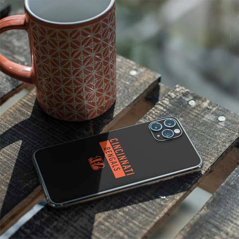 NFL Cincinnati Bengals Black Performance Series iPhone 11 Pro Max Skin