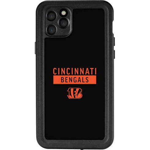 NFL Cincinnati Bengals Black Performance Series iPhone 11 Pro Max Waterproof Case