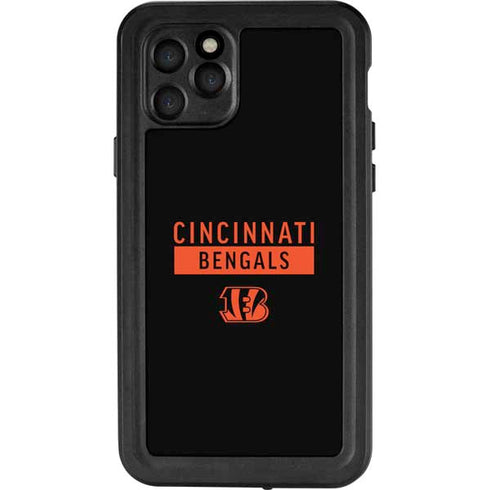 NFL Cincinnati Bengals Black Performance Series iPhone 11 Pro Waterproof Case