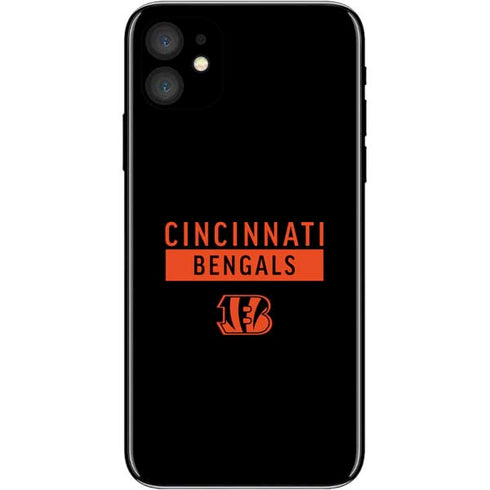 NFL Cincinnati Bengals Black Performance Series iPhone 11 Skin