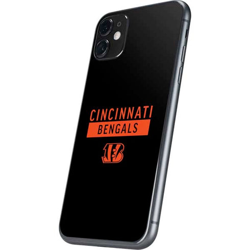 NFL Cincinnati Bengals Black Performance Series iPhone 11 Skin