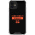 NFL Cincinnati Bengals Black Performance Series iPhone 12 Clear Case