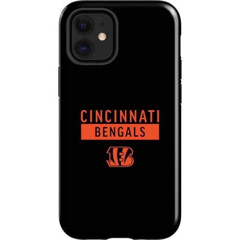 NFL Cincinnati Bengals Black Performance Series iPhone 12 Mini Impact Case