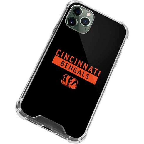 NFL Cincinnati Bengals Black Performance Series iPhone 12 Pro Clear Case