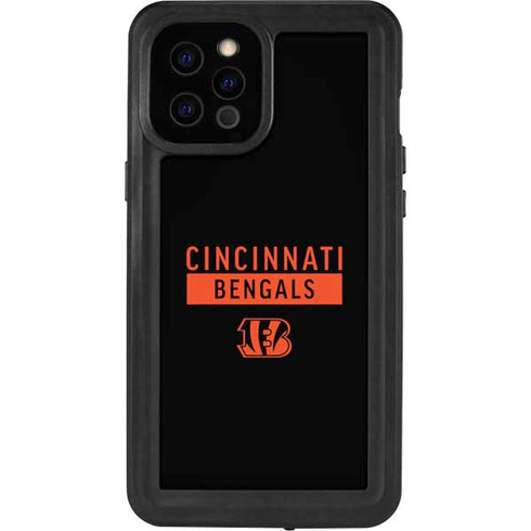 NFL Cincinnati Bengals Black Performance Series iPhone 12 Pro Max Waterproof Case