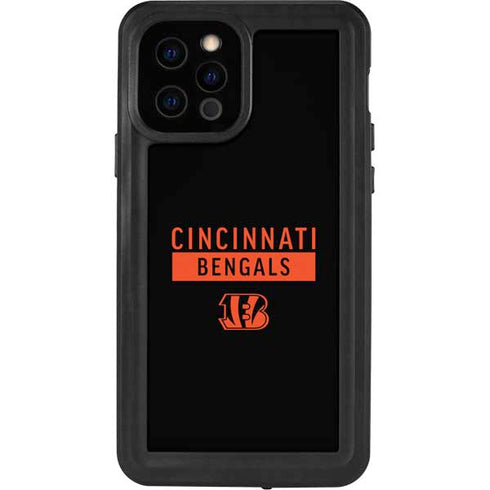 NFL Cincinnati Bengals Black Performance Series iPhone 12 Pro Waterproof Case