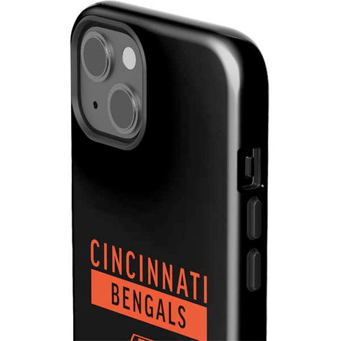 NFL Cincinnati Bengals Black Performance Series iPhone 15 Plus Impact Case