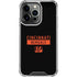 NFL Cincinnati Bengals Black Performance Series iPhone 15 Pro Clear Case