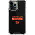 NFL Cincinnati Bengals Black Performance Series iPhone 14 Pro Max Clear Case