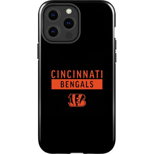 NFL Cincinnati Bengals Black Performance Series iPhone 15 Pro Max Impact Case