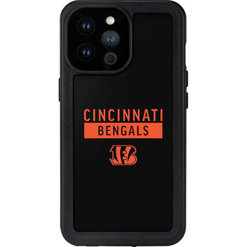 NFL Cincinnati Bengals Black Performance Series iPhone 14 Pro Max Waterproof Case
