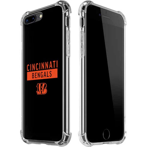 NFL Cincinnati Bengals Black Performance Series iPhone 7/8 Plus Clear Case