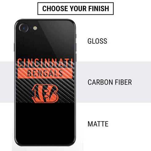 NFL Cincinnati Bengals Black Performance Series iPhone SE (2nd & 3rd Gen) Skin