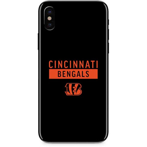 NFL Cincinnati Bengals Black Performance Series iPhone X Skin