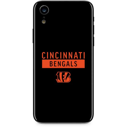 NFL Cincinnati Bengals Black Performance Series iPhone XR Skin