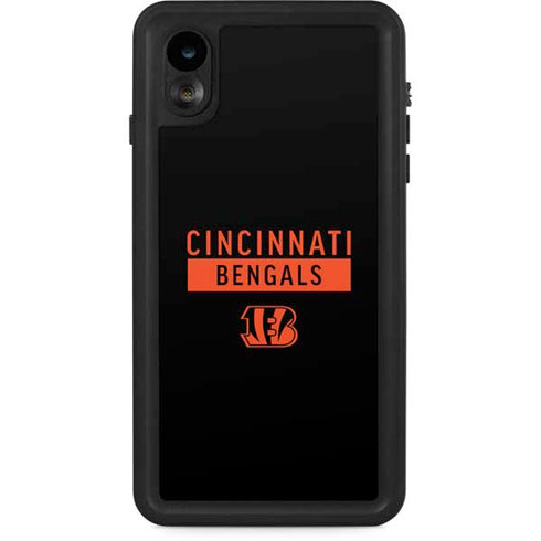 NFL Cincinnati Bengals Black Performance Series iPhone XR Waterproof Case