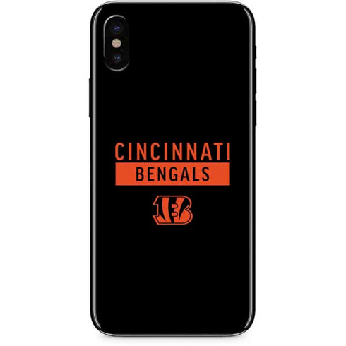NFL Cincinnati Bengals Black Performance Series iPhone XS Max Skin
