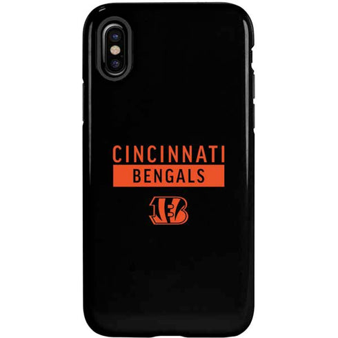 NFL Cincinnati Bengals Black Performance Series iPhone XS Pro Case