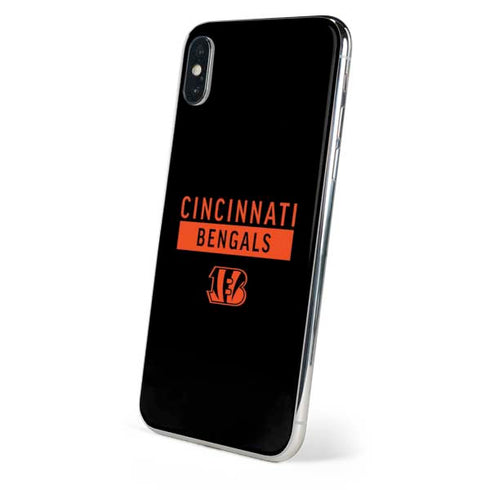 NFL Cincinnati Bengals Black Performance Series iPhone XS Skin