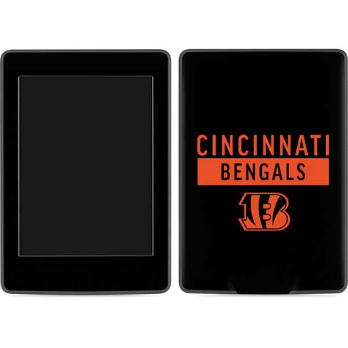 NFL Cincinnati Bengals Black Performance Series Amazon Kindle Skin