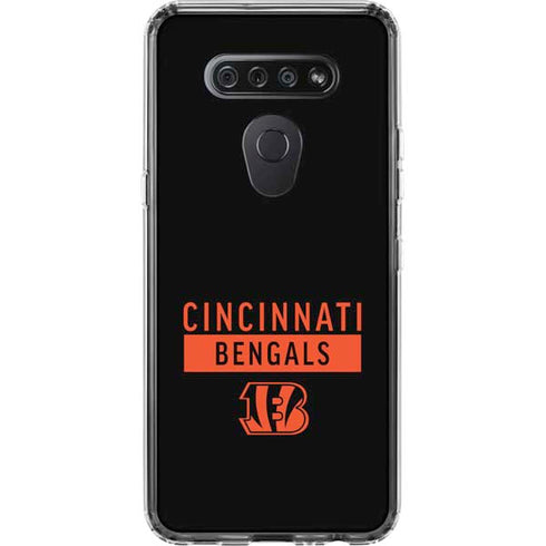 NFL Cincinnati Bengals Black Performance Series LG K51/Q51 Clear Case