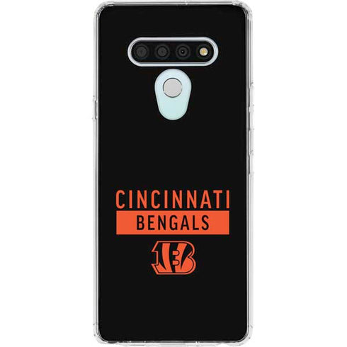 NFL Cincinnati Bengals Black Performance Series LG Stylo 6 Clear Case
