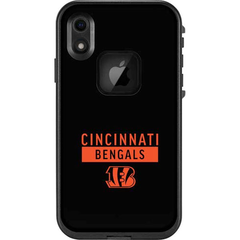 NFL Cincinnati Bengals Black Performance Series LifeProof Fre iPhone Skin