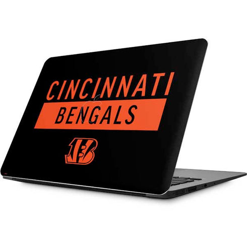 NFL Cincinnati Bengals Black Performance Series Apple MacBook Skin