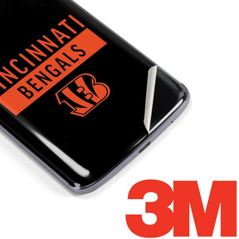 NFL Cincinnati Bengals Black Performance Series Moto E5 Plus Skin