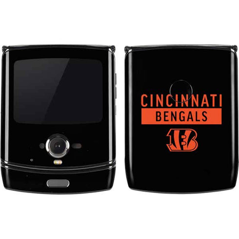 NFL Cincinnati Bengals Black Performance Series Motorola RAZR Skin