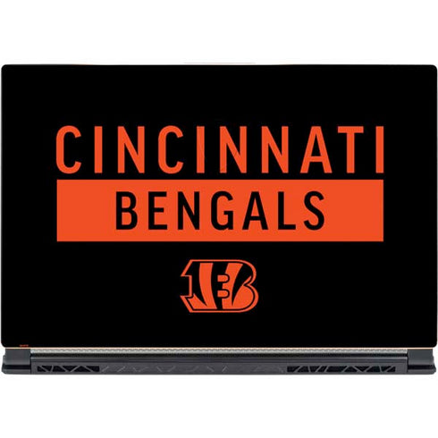 NFL Cincinnati Bengals Black Performance Series MSI GS65 Stealth Laptop Skin