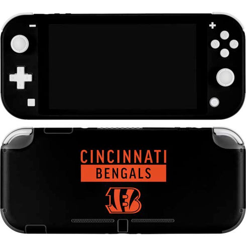 NFL Cincinnati Bengals Black Performance Series Nintendo Switch Lite Skin