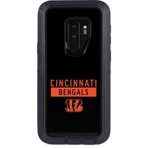 NFL Cincinnati Bengals Black Performance Series Otterbox Defender Galaxy Skin