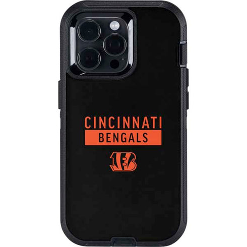NFL Cincinnati Bengals Black Performance Series Otterbox Defender iPhone Skin