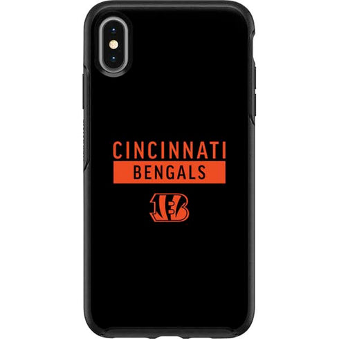 NFL Cincinnati Bengals Black Performance Series Otterbox Symmetry iPhone Skin