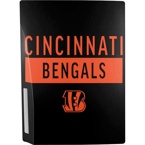 NFL Cincinnati Bengals Black Performance Series PS5 Console Skin