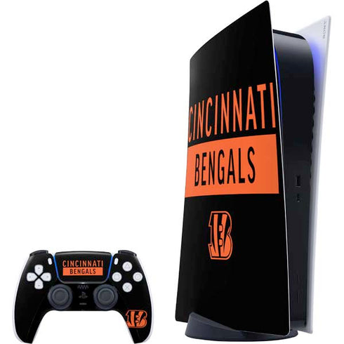 NFL Cincinnati Bengals Black Performance Series PS5 Digital Edition Bundle Skin