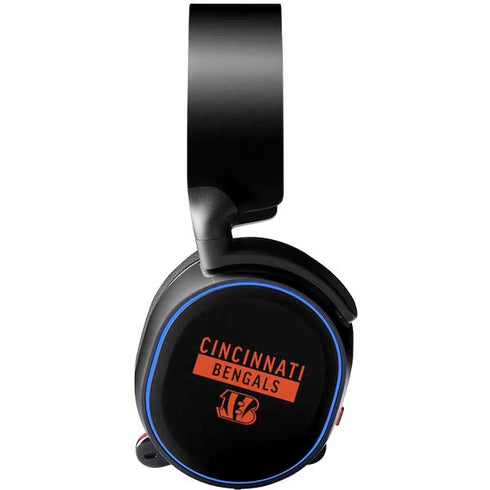 NFL Cincinnati Bengals Black Performance Series SteelSeries Arctis 5 Skin