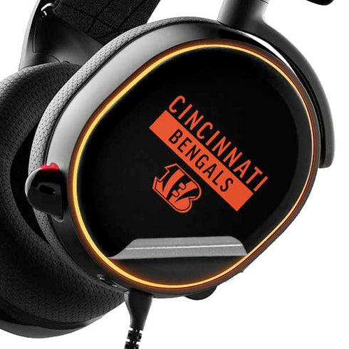 NFL Cincinnati Bengals Black Performance Series SteelSeries Arctis 5 Skin