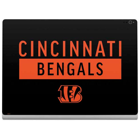 NFL Cincinnati Bengals Black Performance Series Surface Book 2 15in Skin