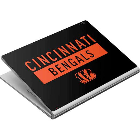 NFL Cincinnati Bengals Black Performance Series Surface Book Skin