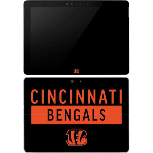 NFL Cincinnati Bengals Black Performance Series Surface Go Skin