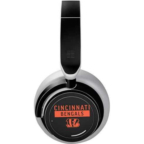 NFL Cincinnati Bengals Black Performance Series Surface Headphones Skin